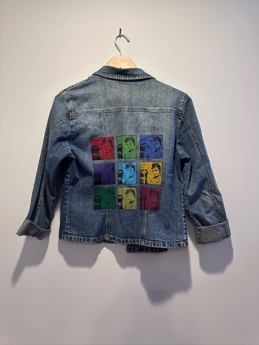 Willi Smith Blue Denim Button-Front Jacket